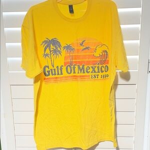 Gulf of Mexico Yellow Graphic Tee - Unbranded